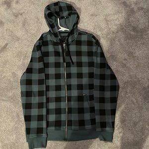 Flannel pattern zip up
